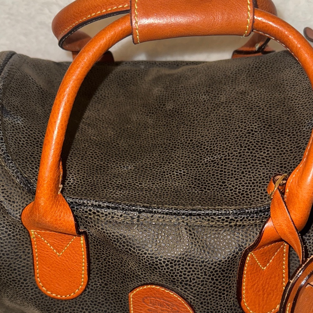 Bric’s Weekender Brown Leather Duffel Bag in mint condition - Picture 7 of 13